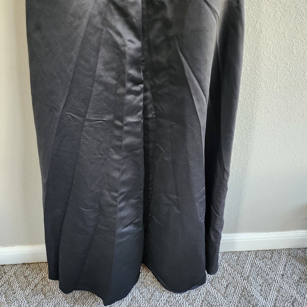 A-line One Shoulder Floor-Length Satin Bridesmaid/ Formal Dress - Picture 12 of 12